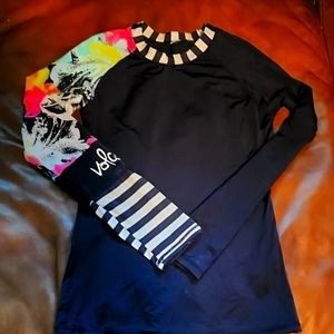 VOLCOM Rashguard top Long Sleeved- Women's XXS/Girls XL